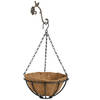 Hanging basket 25 cm met ijzeren muurhaak en kokos inlegvel - Plantenbakken