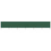 The Living Store inklapbare Windscherm - groen - 800 x 80 cm - nonwoven stof - houten paal