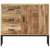 The Living Store Dressoir Mangohout - 88 x 30 x 71 cm - Handgemaakt - Unieke houtnerven