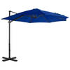 vidaXL Zweefparasol met aluminium paal 300 cm azuurblauw