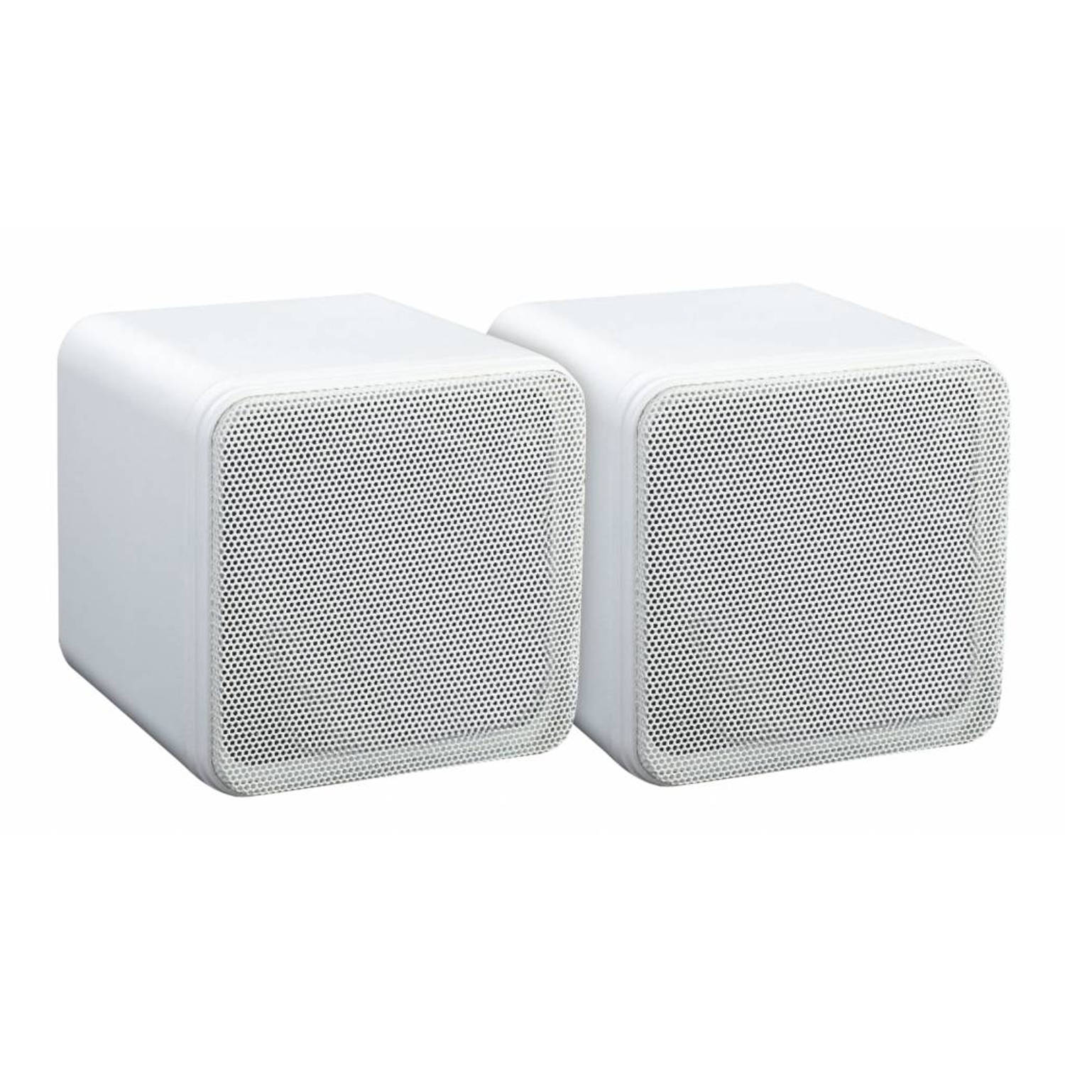 E-Audio B405A witte 4 inch full range mini luidspreker set 80 watt