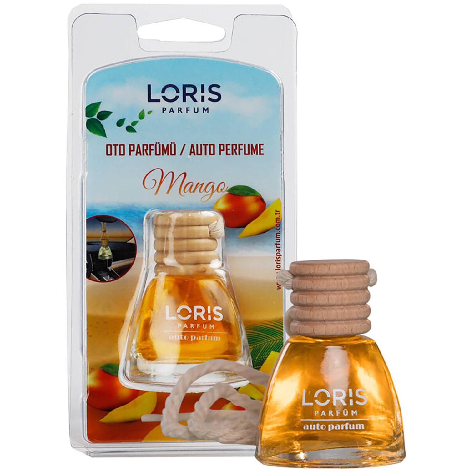Loris - Autoparfum - Autogeur - Auto Luchtverfrisser - Auto Geurverfrisser - Mango - 10ml
