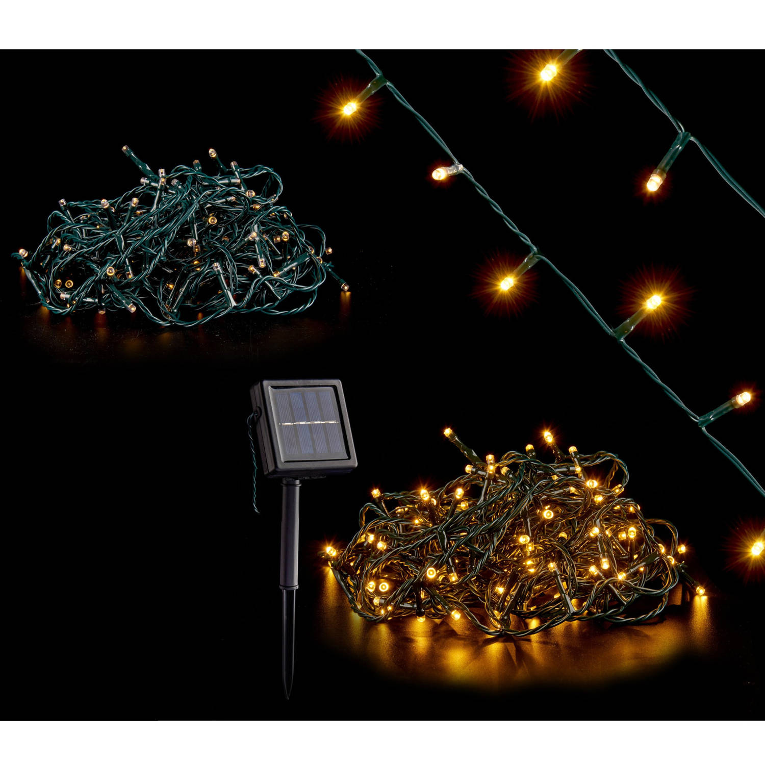 Kerstverlichting/party Lights 200 Warm Witte Led Lampjes Op Zonne-energie - Kerstverlichting Kerstboom