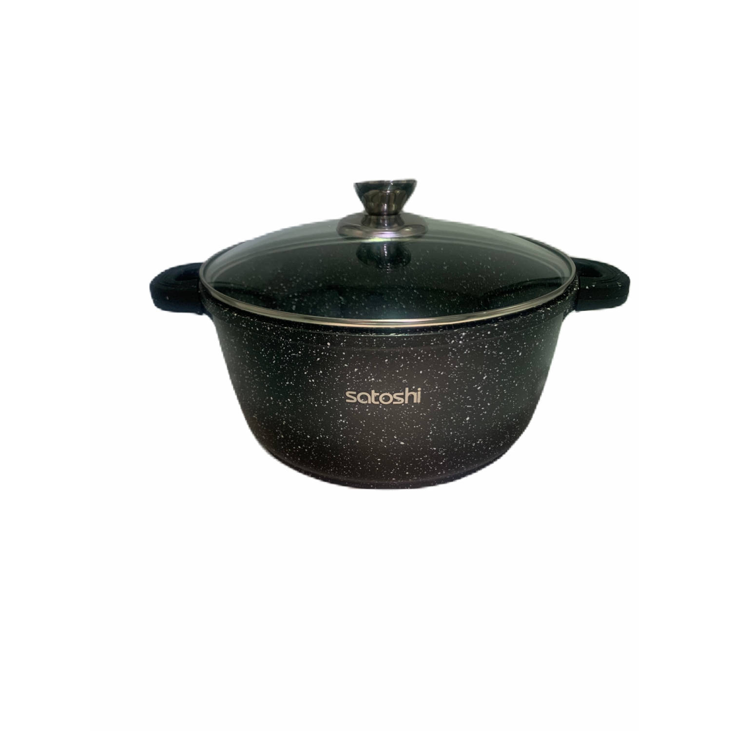 Satoshi Limoges Braadpan Ø24 CM - Marble coating - Afneembare Siliconen Cool-touch handgrepen - 4,2L