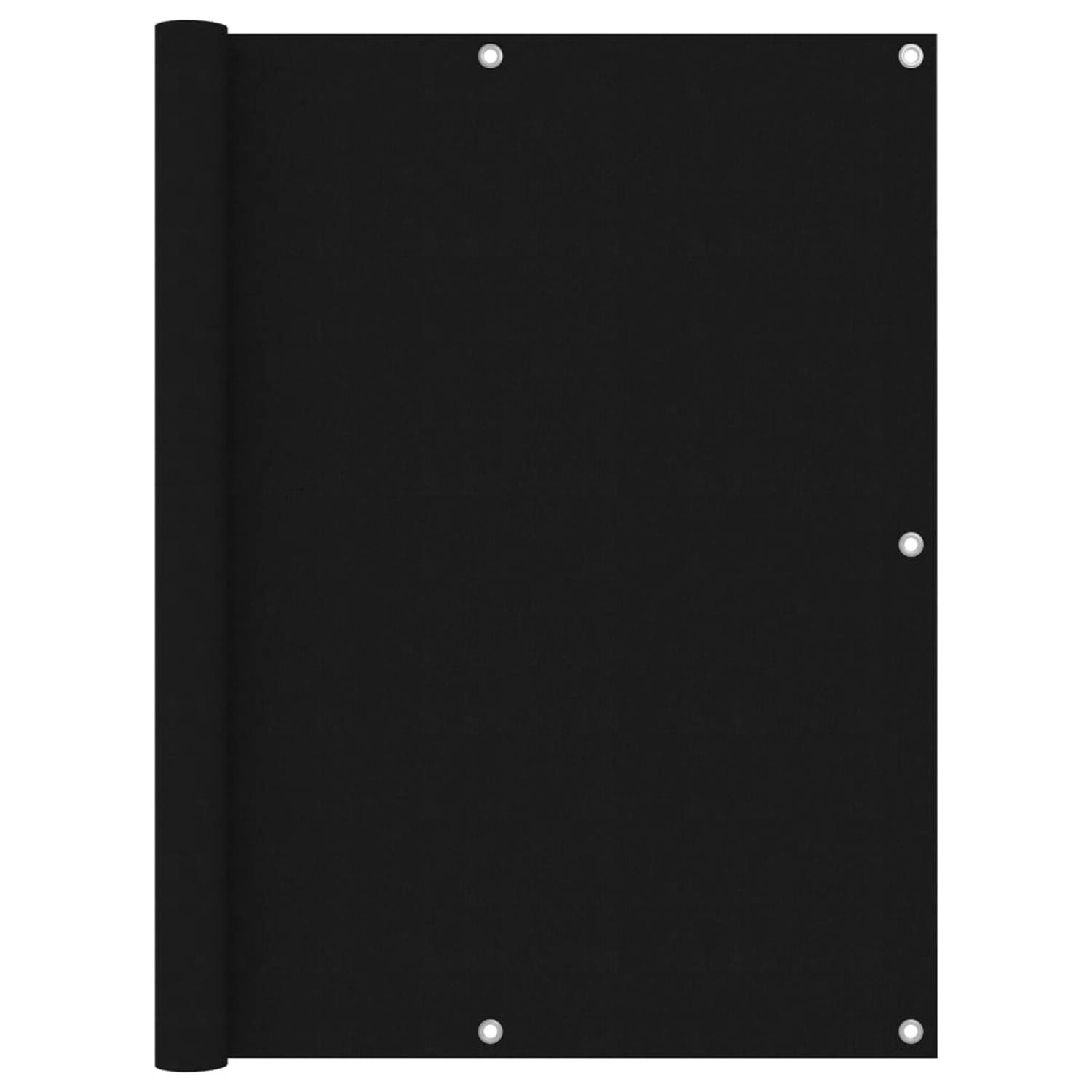 vidaXL Balkonscherm 120x300 cm oxford stof zwart