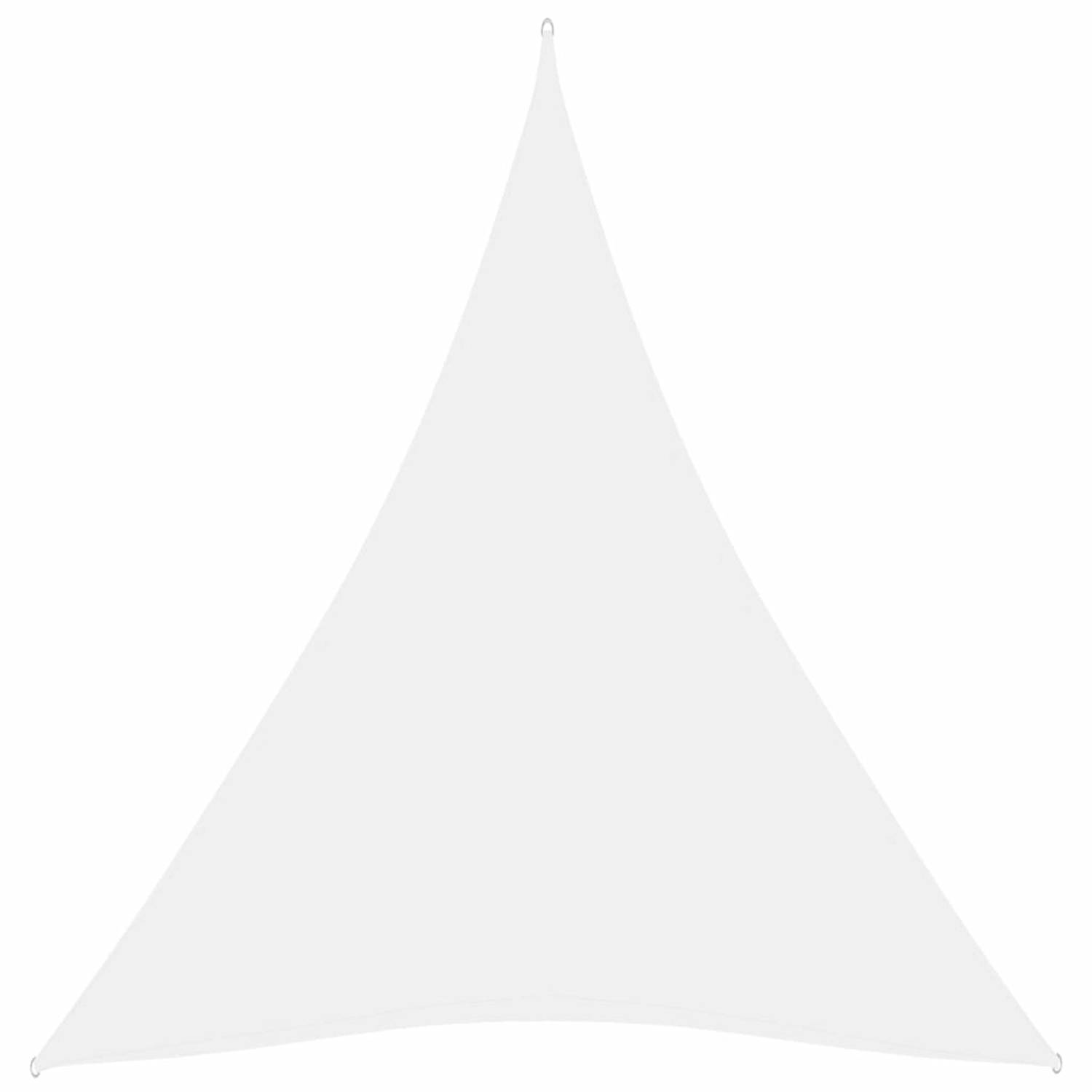 vidaXL Zonnescherm driehoekig 5x6x6 m oxford stof wit