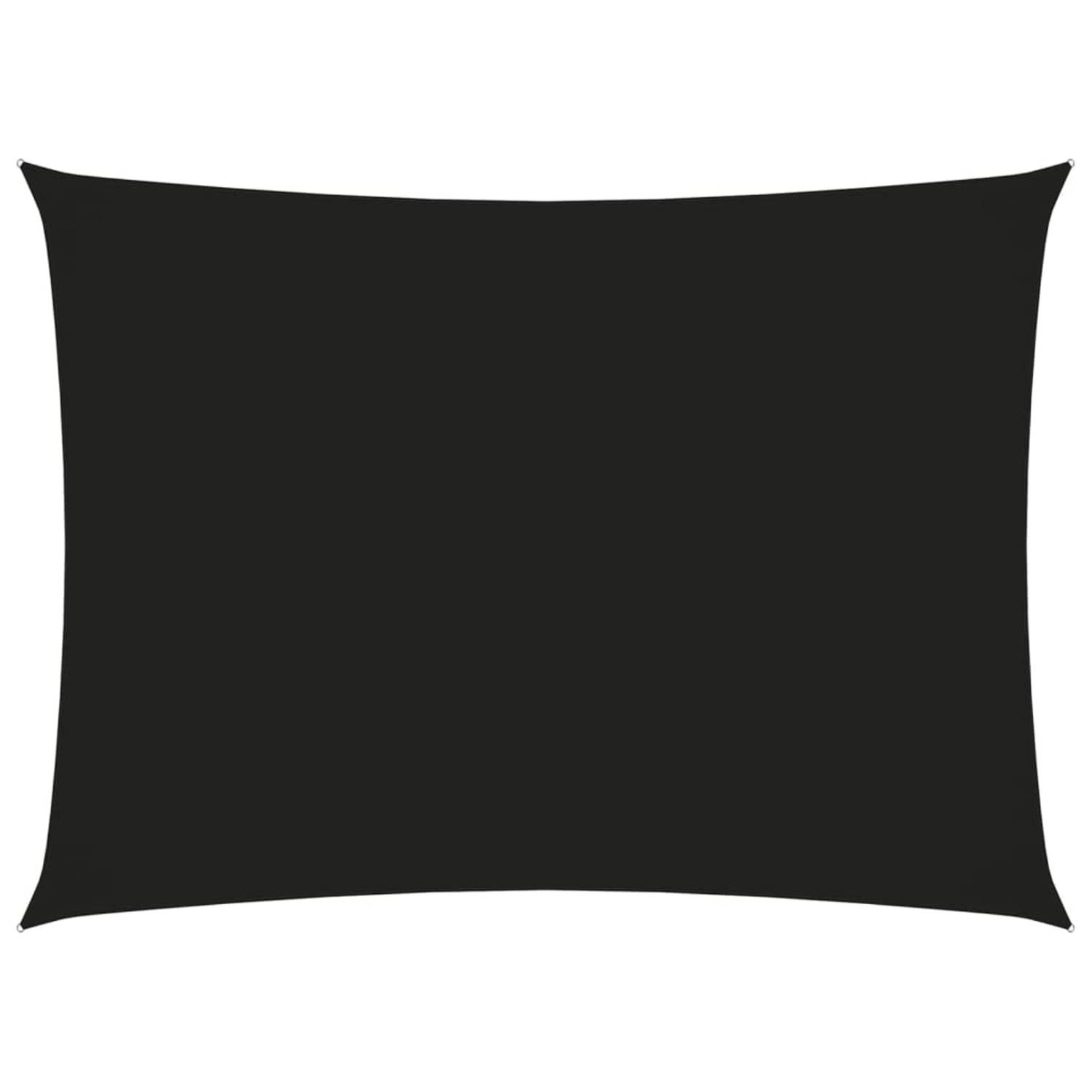 vidaXL Zonnescherm rechthoekig 3x4,5 m oxford stof zwart