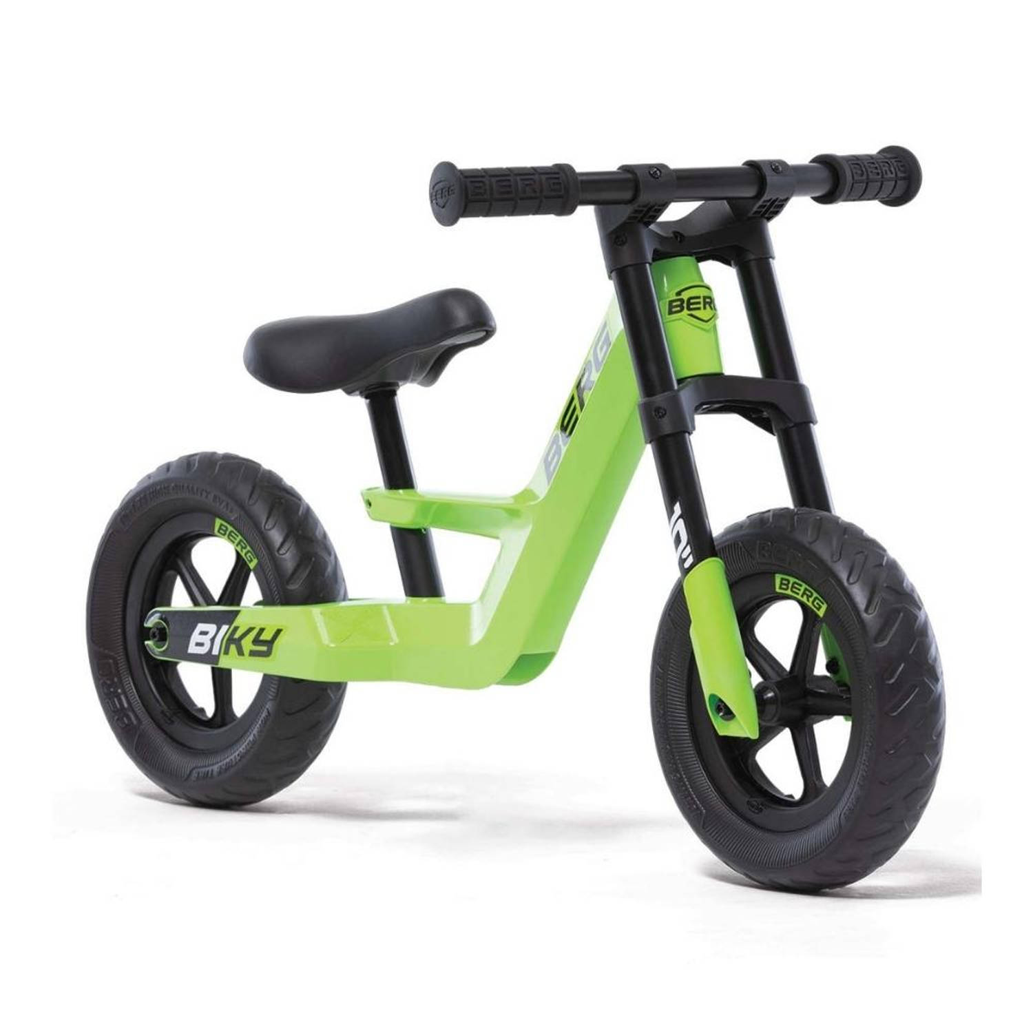 BERG Biky Mini Loopfiets - Groen - Lichtgewicht frame van magnesium - 2 tot 5 jaar