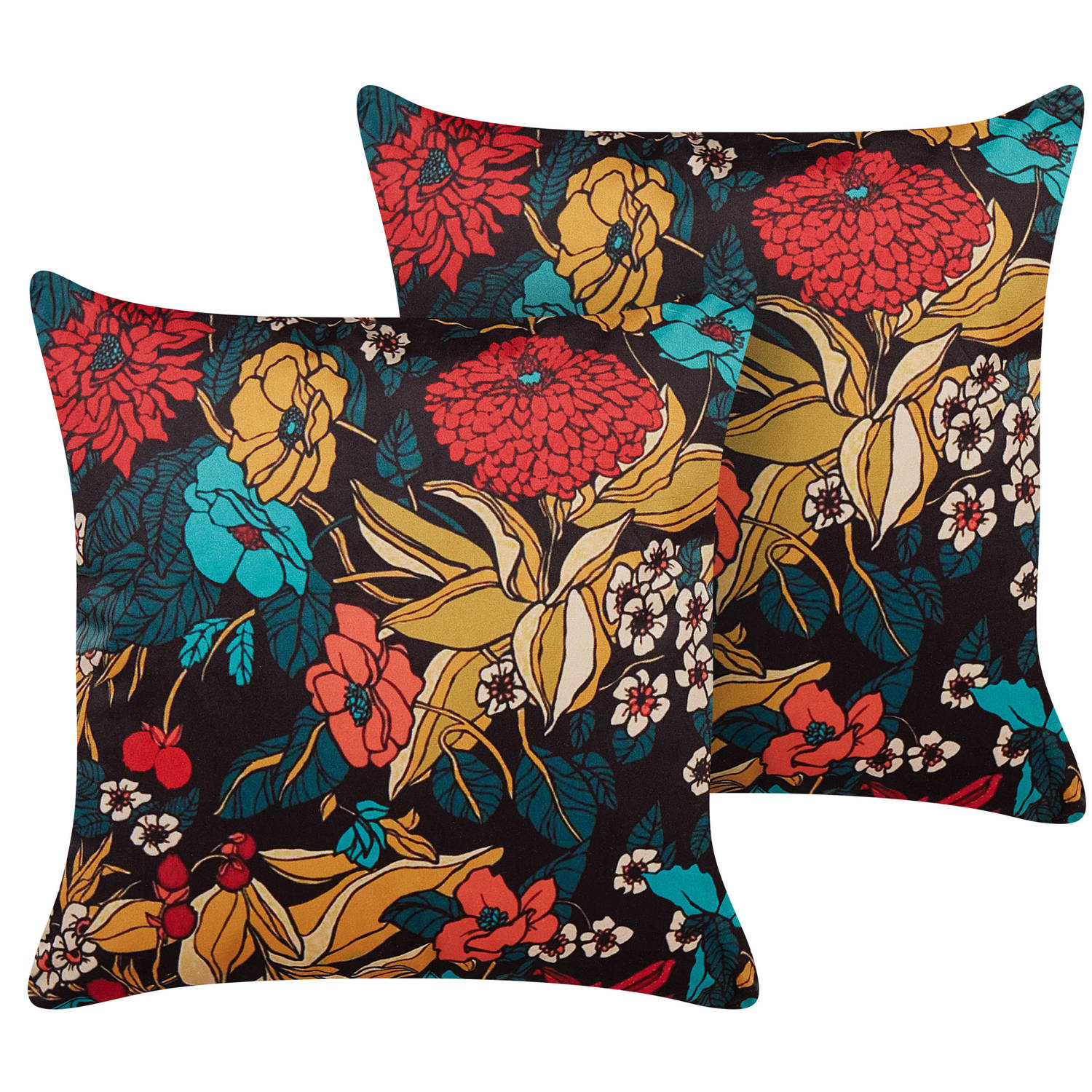 Beliani Protea Sierkussen-multicolor-fluweel
