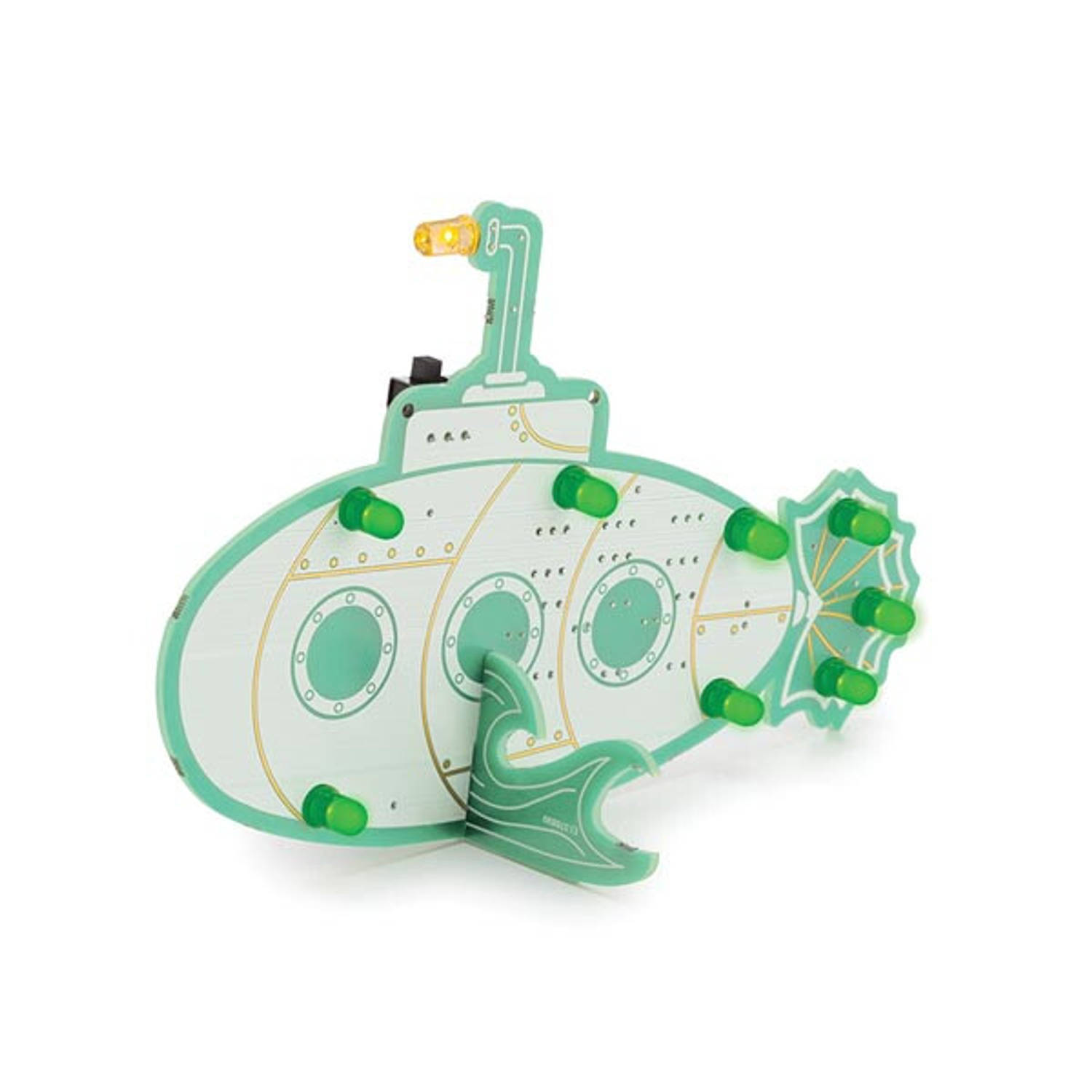 Whadda Retro Duikboot - Educatieve Soldeerkit Met LEDs - Solderen Voor Beginners - Educatief Speelgoed