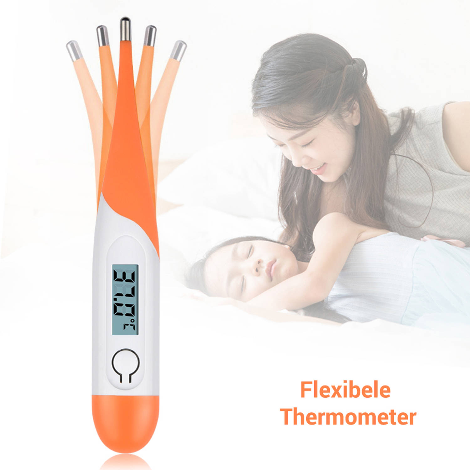 Goedaardig vleugel Haat Thermometer lichaam - Koortsthermometer voor volwassenen - Oranje - Incl.  opbergcase en handleiding! | Blokker