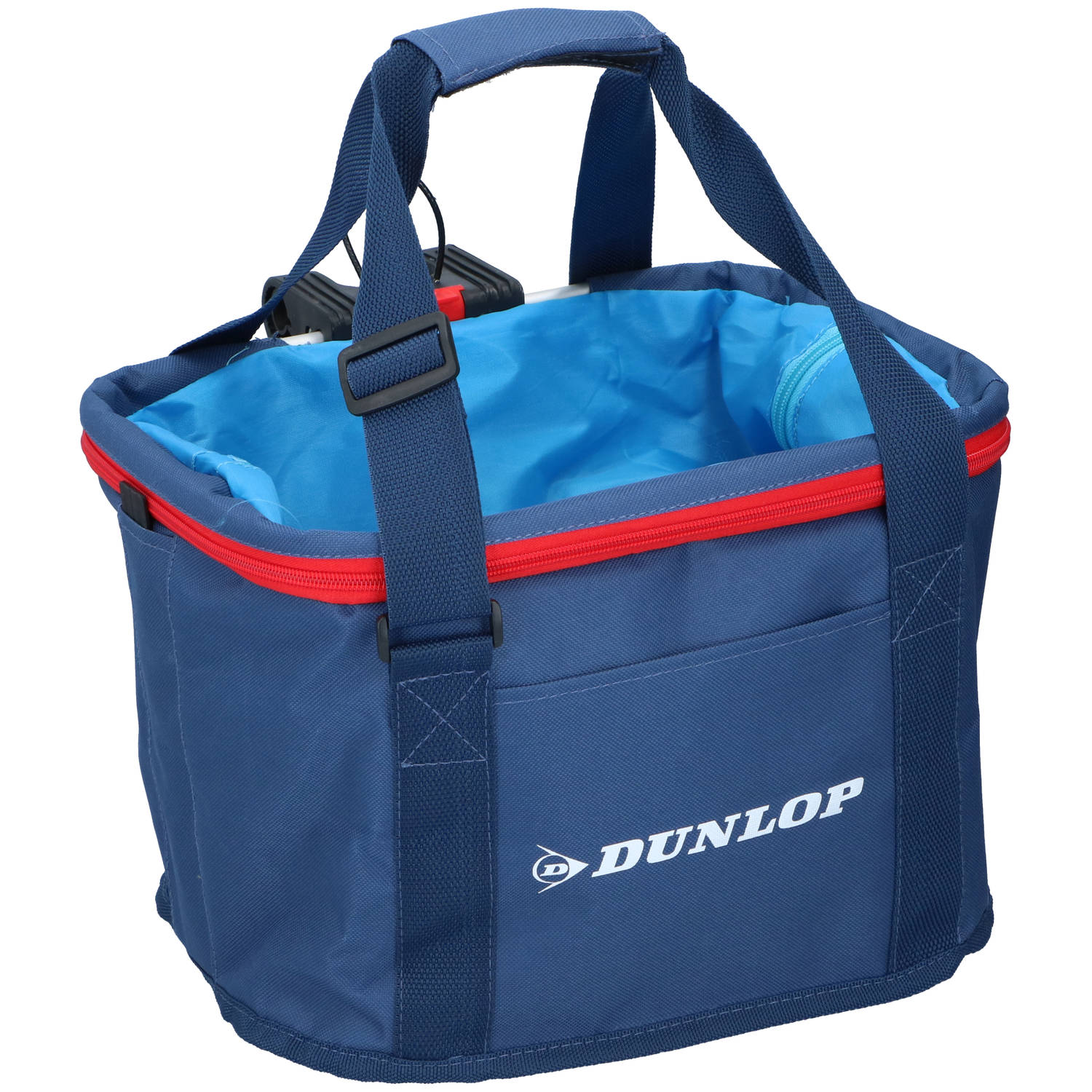 Dunlop Fietsmand Stuurtas en Shopper in 1 15 L 33 x 25 x 23 CM Blauw