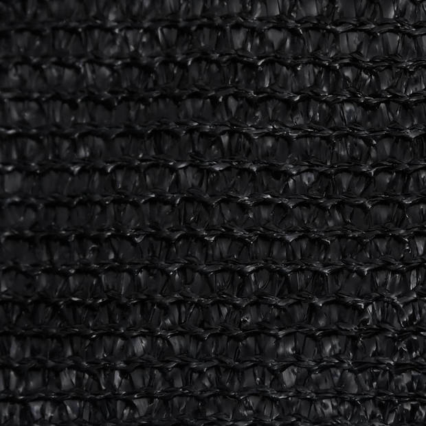 vidaXL Zonnezeil 160 g/m² 3,5x5 m HDPE zwart