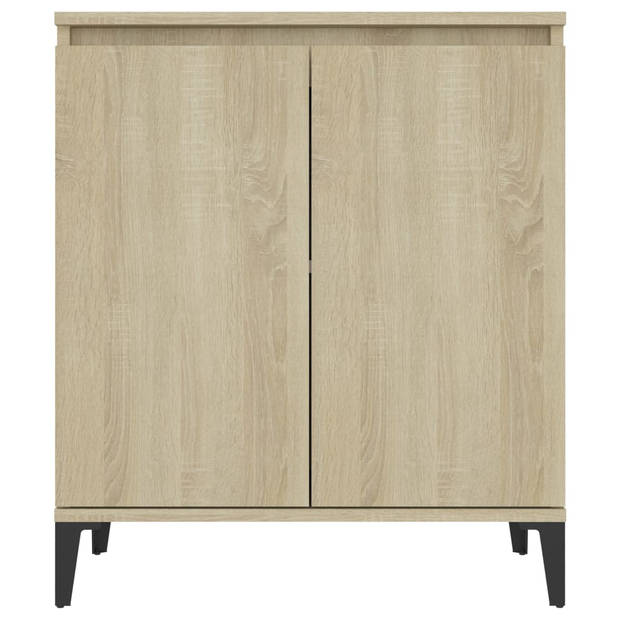 vidaXL Dressoir 60x35x70 cm bewerkt hout sonoma eikenkleurig