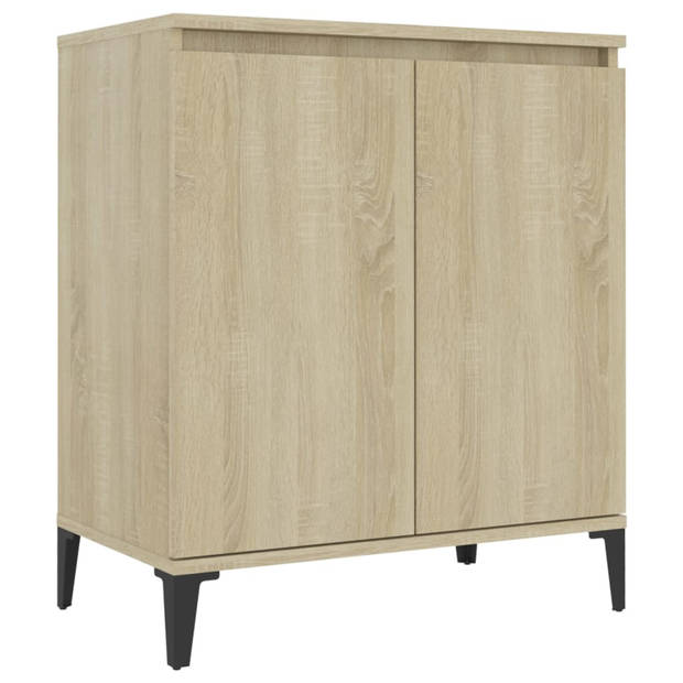 vidaXL Dressoir 60x35x70 cm bewerkt hout sonoma eikenkleurig