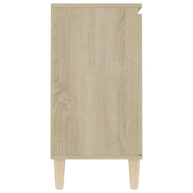 vidaXL Dressoir 101x35x70 cm bewerkt hout sonoma eikenkleurig