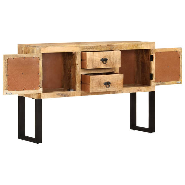 The Living Store Dressoir - Industriële stijl - Mangohout - 110x30x74 cm - 2 deuren en 2 lades