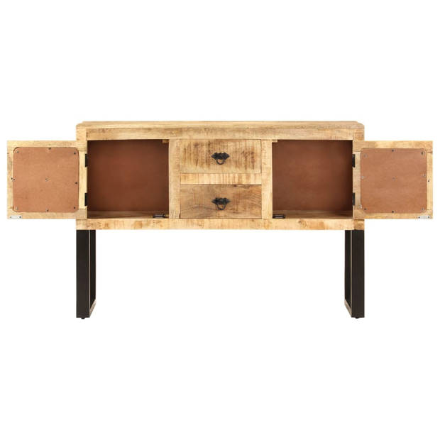 The Living Store Dressoir - Industriële stijl - Mangohout - 110x30x74 cm - 2 deuren en 2 lades