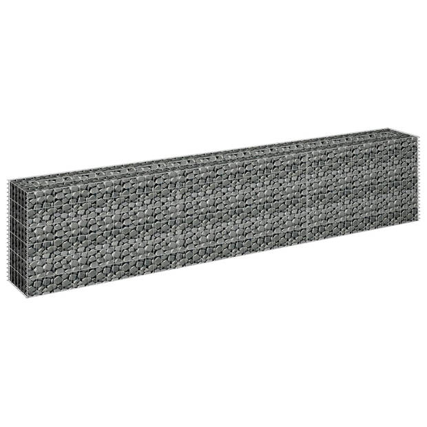 vidaXL Gabion plantenbak verhoogd 270x30x60 cm gegalvaniseerd staal