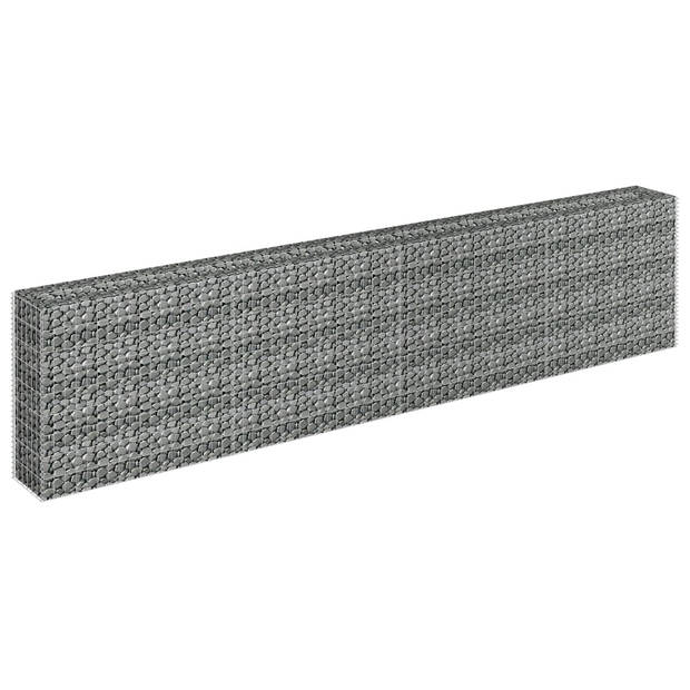 vidaXL Gabion plantenbak verhoogd 360x30x90 cm gegalvaniseerd staal