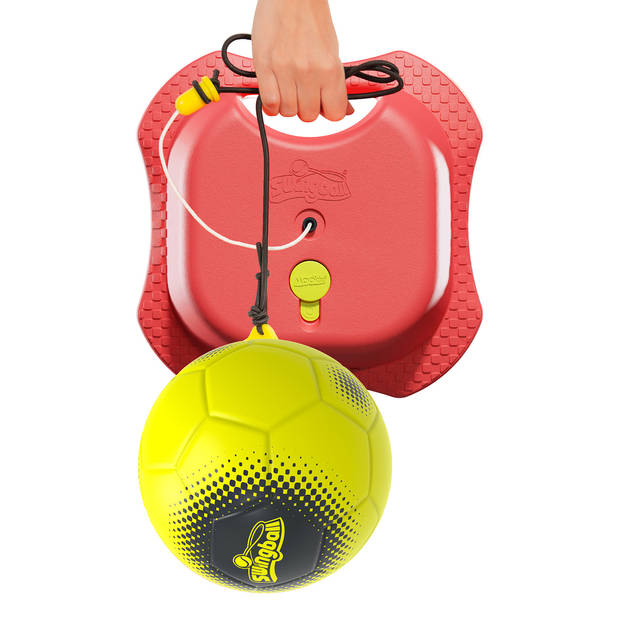 Swingball Reflex Voetbaltrainer met All Surface Basis Rood/Geel