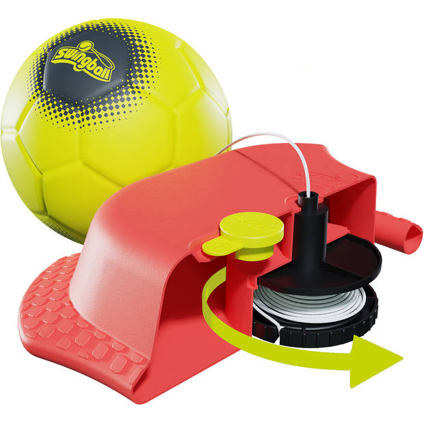 Swingball Reflex Voetbaltrainer met All Surface Basis Rood/Geel