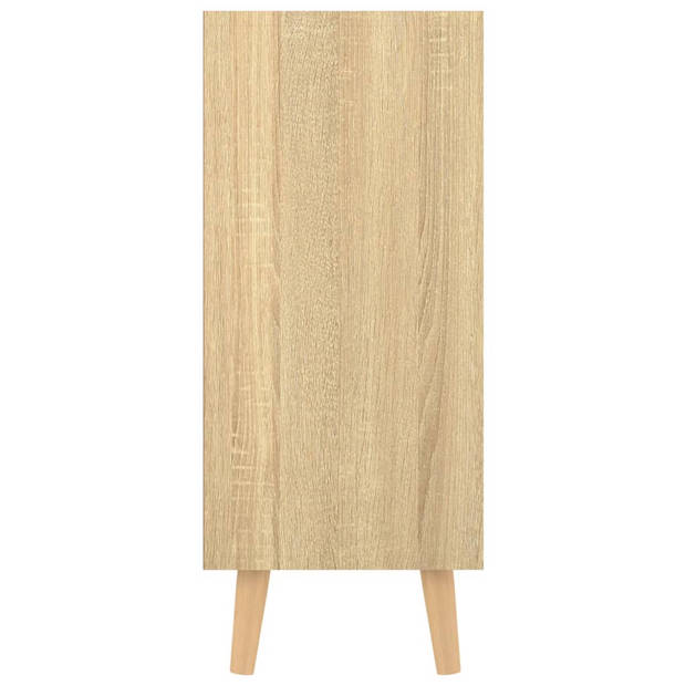 vidaXL Dressoir 90x30x72 cm bewerkt hout sonoma eikenkleurig