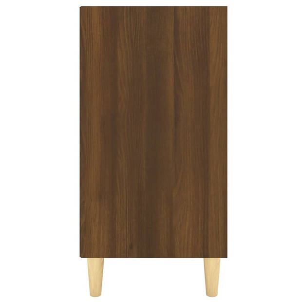 The Living Store Dressoir - Scandinavische Charme - Kast met 6 schappen - 103.5x35x70 cm - Bruineiken