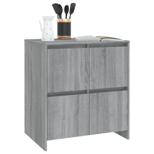 The Living Store Dressoir - Sonoma Eiken - 70x41x75 cm - 4 Deuren