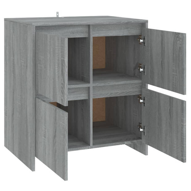 The Living Store Dressoir - Sonoma Eiken - 70x41x75 cm - 4 Deuren