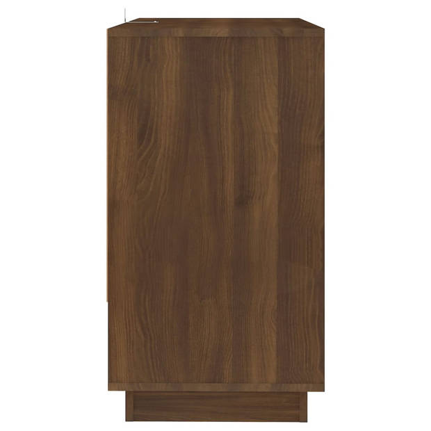 vidaXL Dressoir 70x41x75 cm bewerkt hout bruin eikenkleur