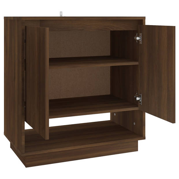 The Living Store Dressoir - - Bijzetkast - 70 x 41 x 75 cm - Bruineiken - Spaanplaat