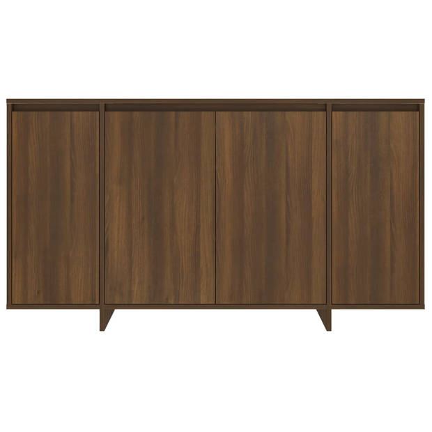 vidaXL Dressoir 135x41x75 cm bewerkt hout bruin eikenkleur