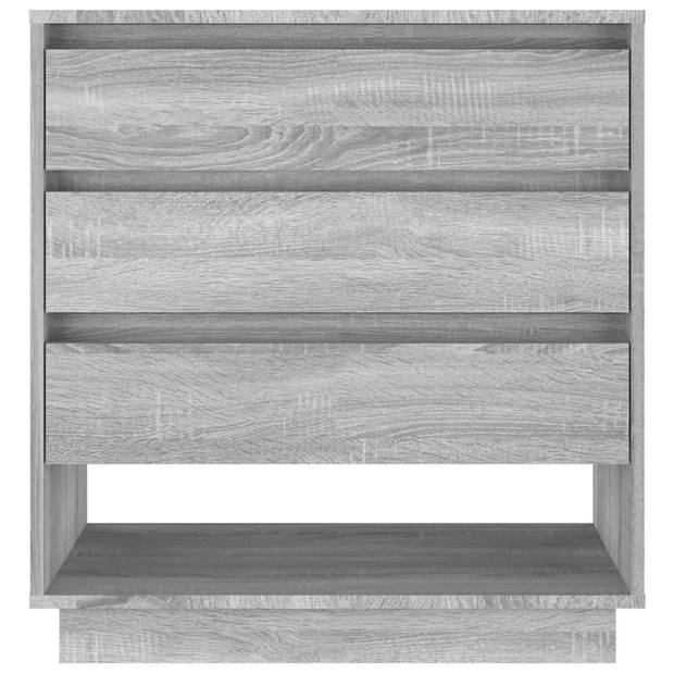 vidaXL Dressoir 70x41x75 cm bewerkt hout grijs sonoma eikenkleurig