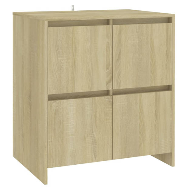 The Living Store Dressoir - Dressoirs - 70 x 41 x 75 cm - Sonoma eiken - Montage vereist