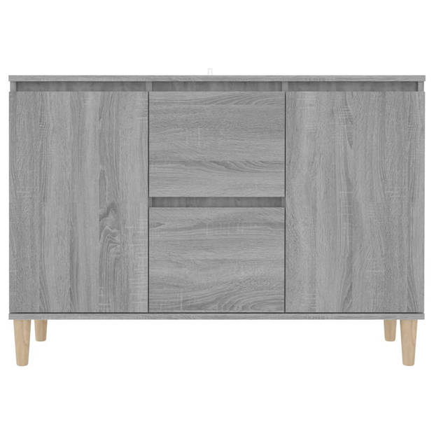 vidaXL Dressoir 101x35x70 cm bewerkt hout grijs sonoma eikenkleurig