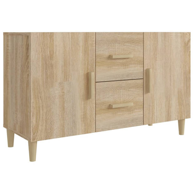 vidaXL Dressoir 100x36x60 cm bewerkt hout sonoma eikenkleurig