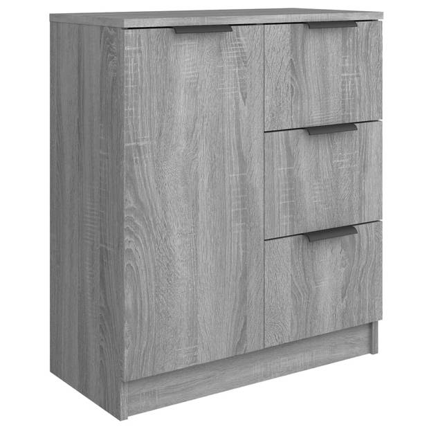 The Living Store Dressoir - Minimalistische Charme - Dressoirs - 60 x 30 x 70 cm - Grijs Sonoma Eiken