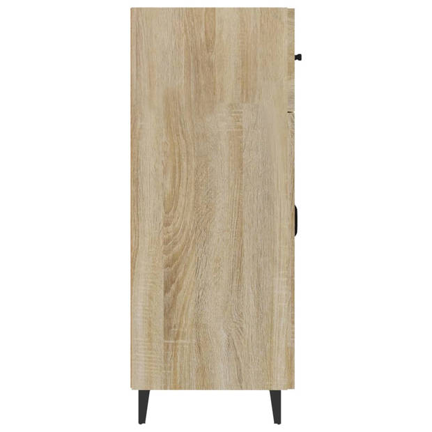 vidaXL Dressoir 69,5x34x90 cm bewerkt hout sonoma eikenkleurig