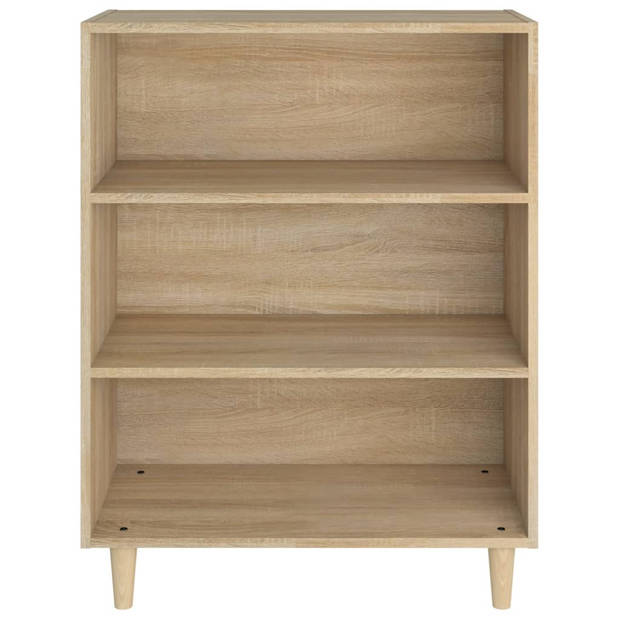 vidaXL Dressoir 69,5x32,5x90 cm bewerkt hout sonoma eikenkleurig