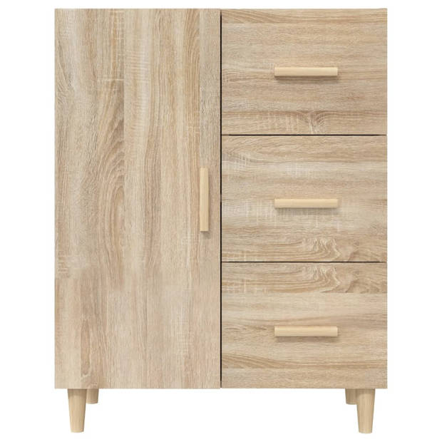 The Living Store Dressoir Sonoma Eiken - 69.5 x 34 x 90 cm - Bewerkt Hout