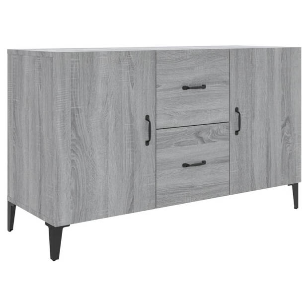 vidaXL Dressoir 100x36x60 cm bewerkt hout grijs sonoma eikenkleurig