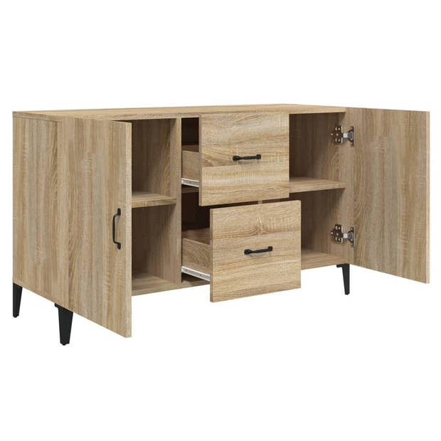 vidaXL Dressoir 100x36x60 cm bewerkt hout sonoma eikenkleurig