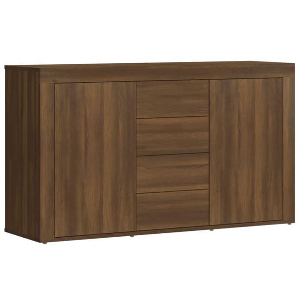 vidaXL Dressoir 120x36x69 cm bewerkt hout bruin eikenkleur