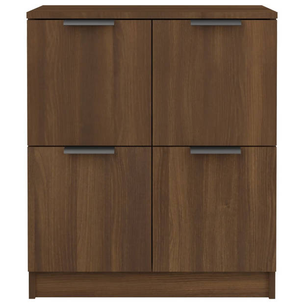 vidaXL Dressoir 60x30x70 cm bewerkt hout bruin eikenkleur