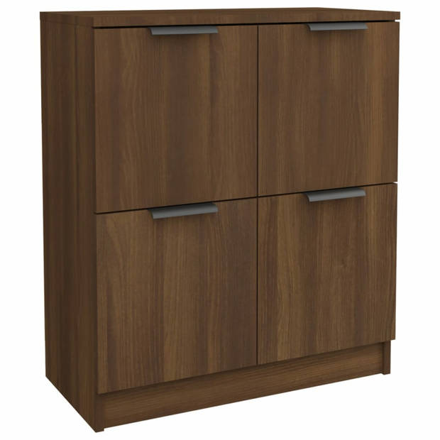 vidaXL Dressoir 60x30x70 cm bewerkt hout bruin eikenkleur