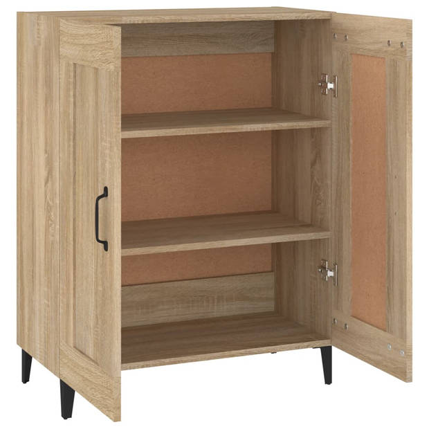 vidaXL Dressoir 69,5x34x90 cm bewerkt hout sonoma eikenkleurig