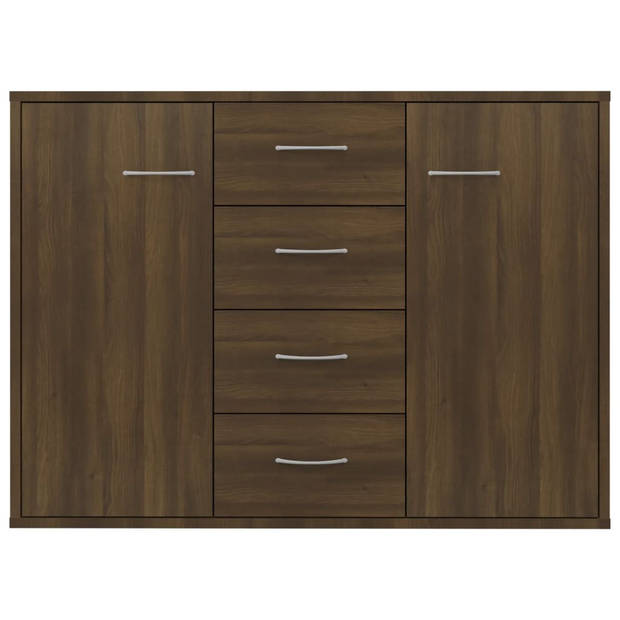 vidaXL Dressoir 88x30x65 cm bewerkt hout bruin eikenkleur