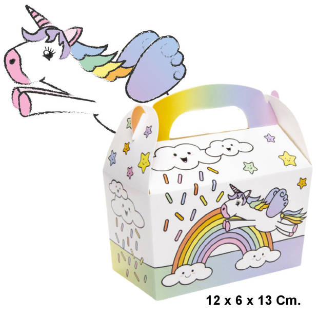 Decopatent® Uitdeelcadeaus 12 STUKS Unicorn Traktatie - Uitdeel