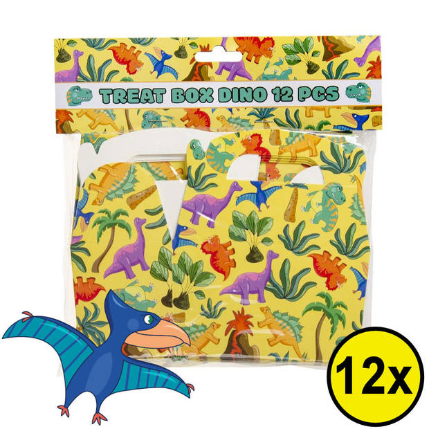 Decopatent® Uitdeelcadeaus 12 STUKS Dinosaurus Traktatie - Uitdeel